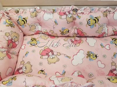 Детска колекция  Бебешки хавлии|Бебешки чаршафи  Бебешко спално бельо - Розово мече